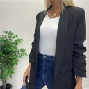 blazer con manica arricciata london